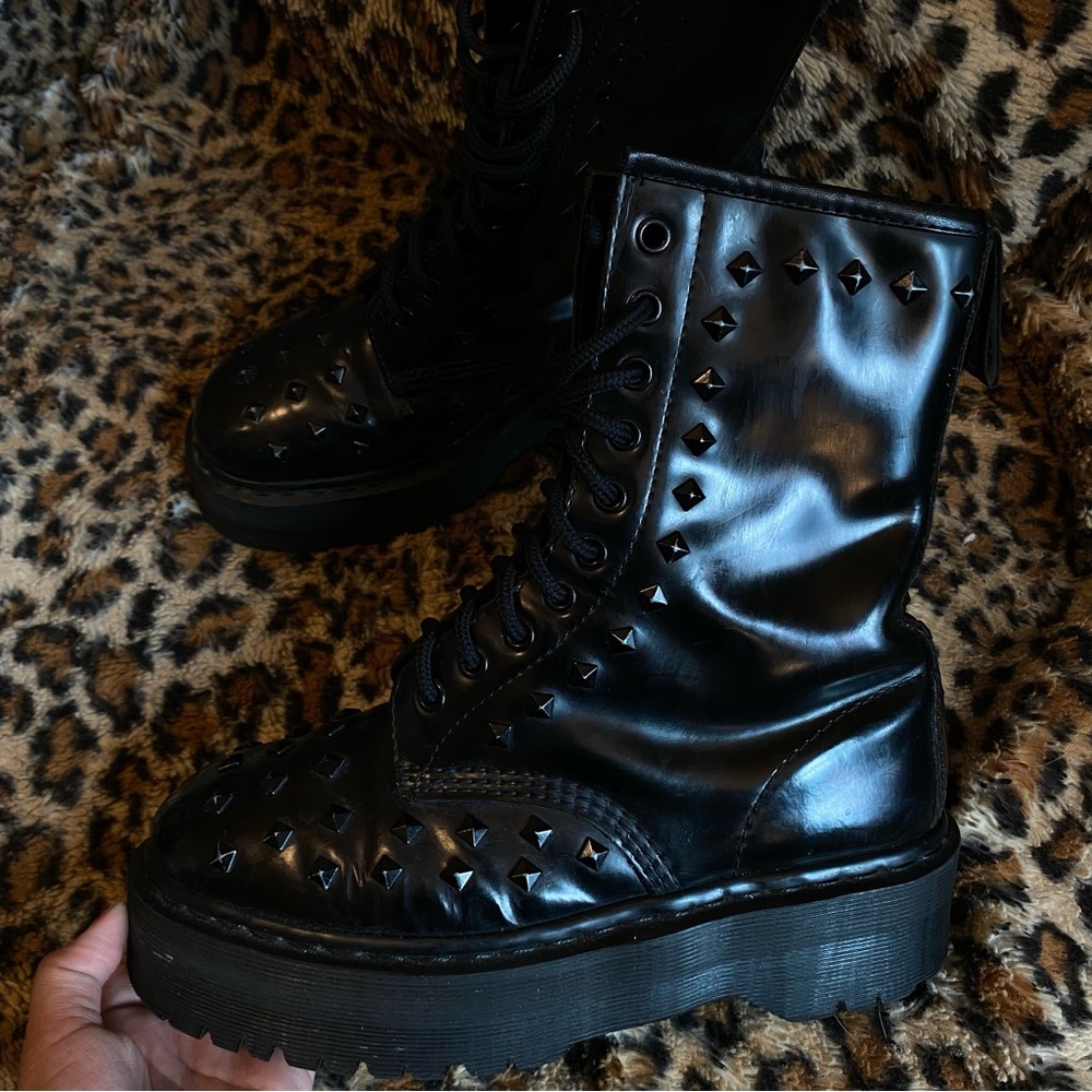 Dr. Martens studded Jadon boots